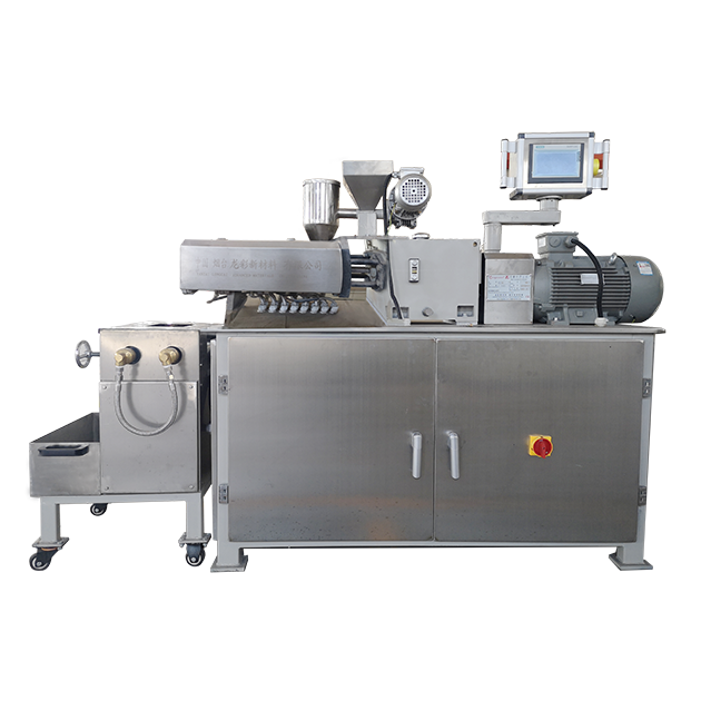 SLJ-32 实验室双螺杆挤出机配YPJ-103压片机（SLJ-32 Lab Twin Screw Extruder Equipped With YPJ-103 Air Cooling Belt).png